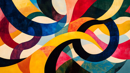 abstract background with colorful lines