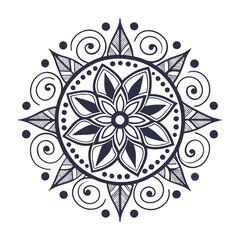 silhouette mandala design