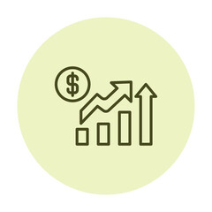 Investment Growth pentaglow , vector, pixel perfect, illustrator file 
