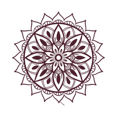 silhouette mandala design