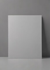 Blank magazine cover mockup, grey background, ready for design ,  image,  object