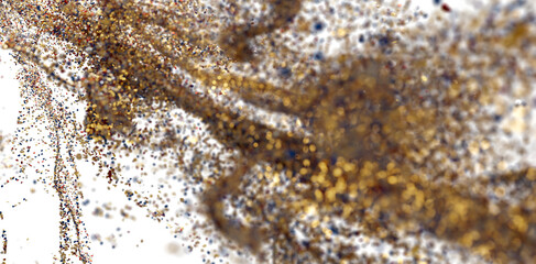 Gold Glitter Explosion Abstract Background