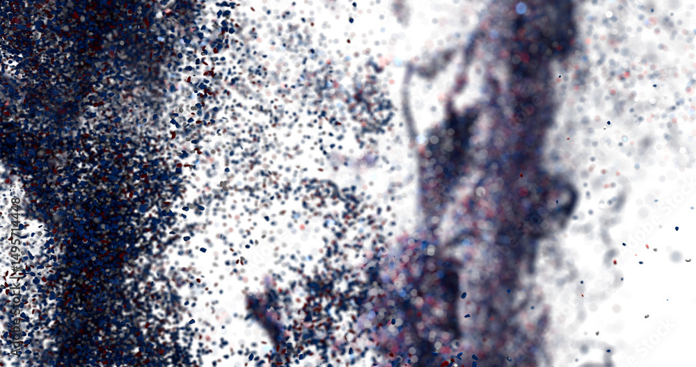 Poster abstract background with blue, red particles. high resolution texture.