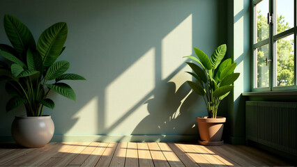 Fototapeta premium Sunlit Biophilic Shadows
