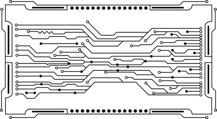 Abstract digital background with technology circuit board texture. Vector circuit board illustration. Abstract technology.