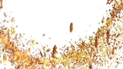 Sparkling gold stars on white. Perfect for holidays, celebrations, and more!