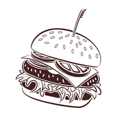 silhouette national hamburger day