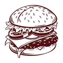 silhouette national hamburger day