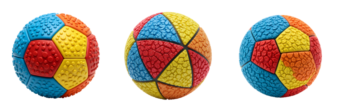 カラフル多角形ボール写真