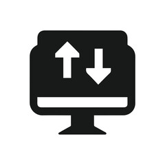 Solid Color Data Transfer Icon
