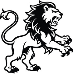 Lion head line art, lion head silhouette