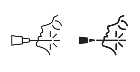 Laser anti aging beauty icon