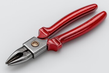 Obraz premium Pliers Resting Cleanly Against Crisp White Background For Product Display