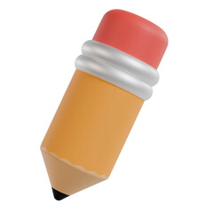 3D Pencil with Eraser Tip