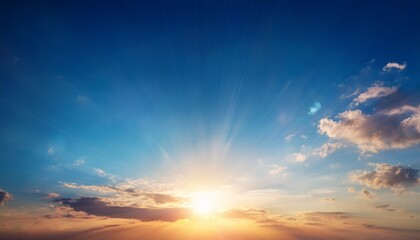 Fototapeta premium beautiful blue summer sky with fluffy clouds