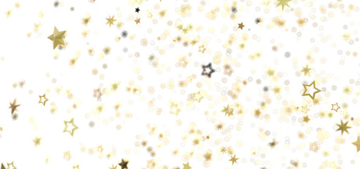 Shimmering gold stars on white. Perfect for holidays, celebrations, and more!