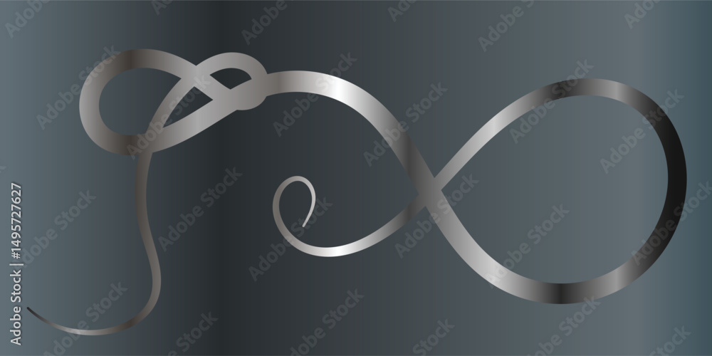 Poster abstract gray wave design for backgrounds this elegant abstract image features interwoven, flowing g