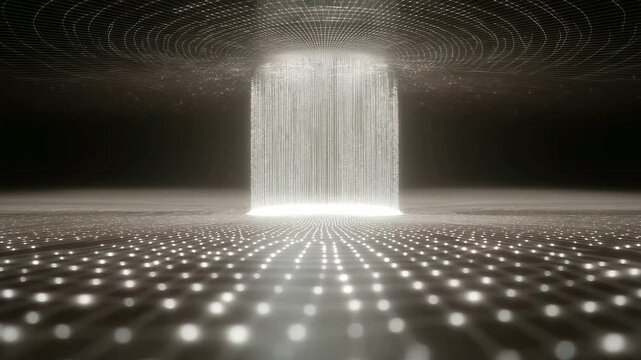 A neural network structure emerging from a central point