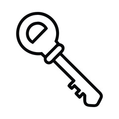 style key icon on white background