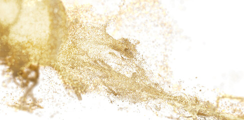 Gold Glitter Splash Explosion - Festive Background