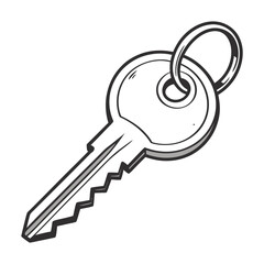 style key icon on white background