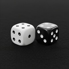 dice on black