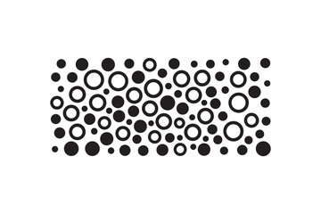 Geometric design of random sized circles Abstract Vector Background Isolated.