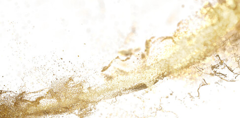 Golden Glitter Exploding Wave - Abstract Background