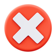 Obraz premium cross logo 3d illustration