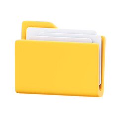 folders 3d illustration