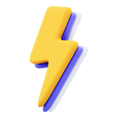 lightning 3d illustration