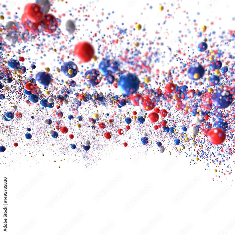 Poster abstract colorful sphere explosion background image
