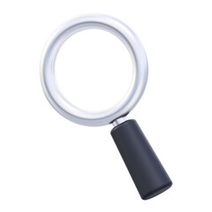 magnifying glass 3d illustration