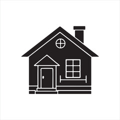 Simple House Silhouette Icon