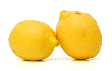 Stack lemon of a lemon on a white background