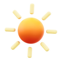 sun 3d illustration