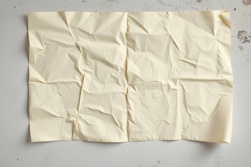 Cream-Colored Crumpled Paper: A Minimalist Study in Texture