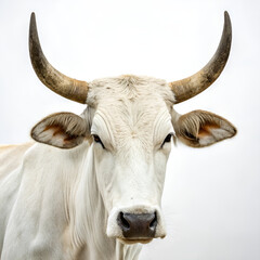 Naklejka premium cow isolated on white