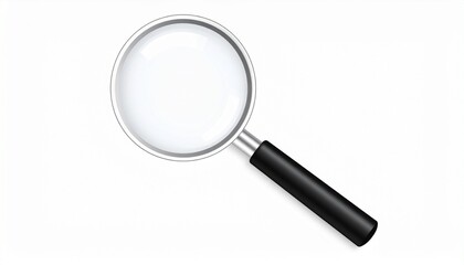 magnifying glass isolated on white