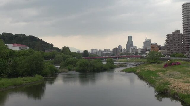川の景色