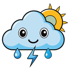weather icon white background