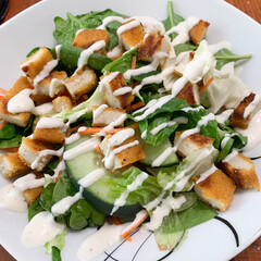 salad with chicken