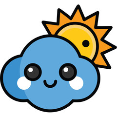 weather icon white background