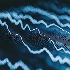Stock Chart Lines Abstract Data
