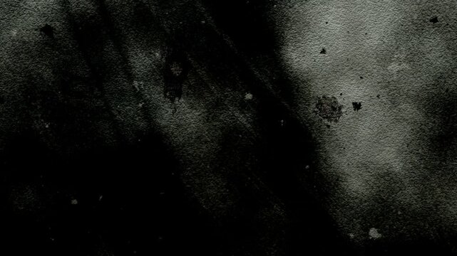 Abstract dirty dark stone or paper background with ruined textured wall, old damaged stop motion backdrop, with scanlines interference with grainy grunge scratches, overlays, vintage horror eff