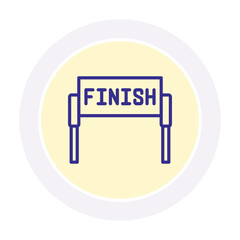 Winning color circle icon , vector, pixel perfect, illustrator file 
