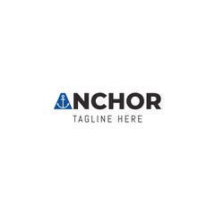 Anchor logo icon design template. Simple anchor logo.