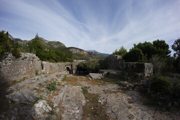 Fototapeta premium Coast near Sutomore in autumn, montenegro