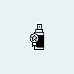 Tear gas icon logo flat vector design