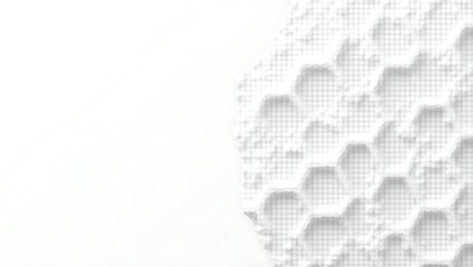 Monochrome honeycomb pattern with subtle details, offering a modern background